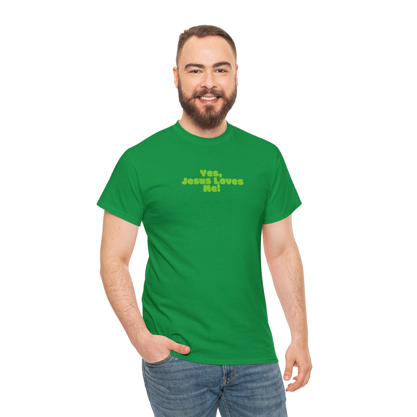 Yes, Jesus Loves Me Tee - Green