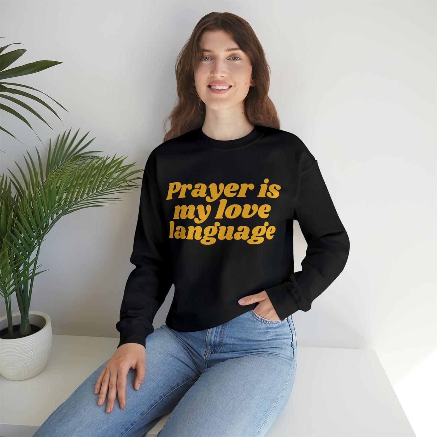 Love Language Crewneck Sweatshirt - Gold
