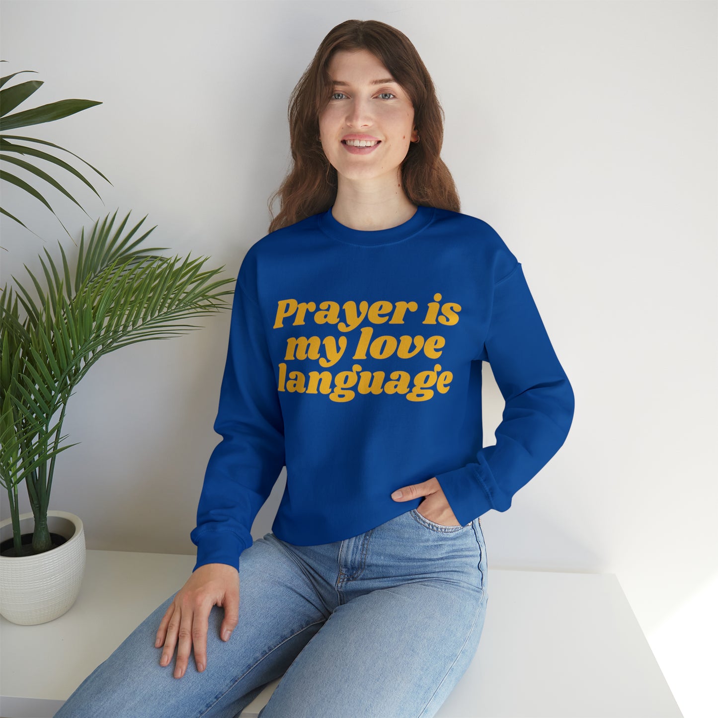 Love Language Crewneck Sweatshirt - Gold