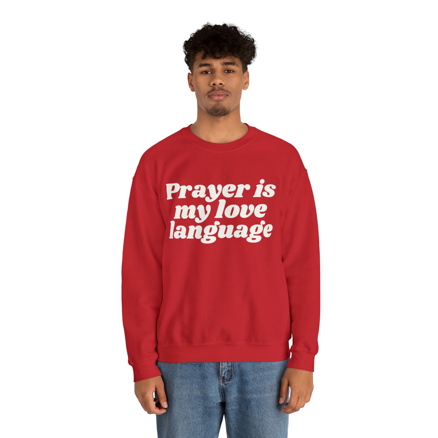 Love Language Crewneck Sweatshirt - White