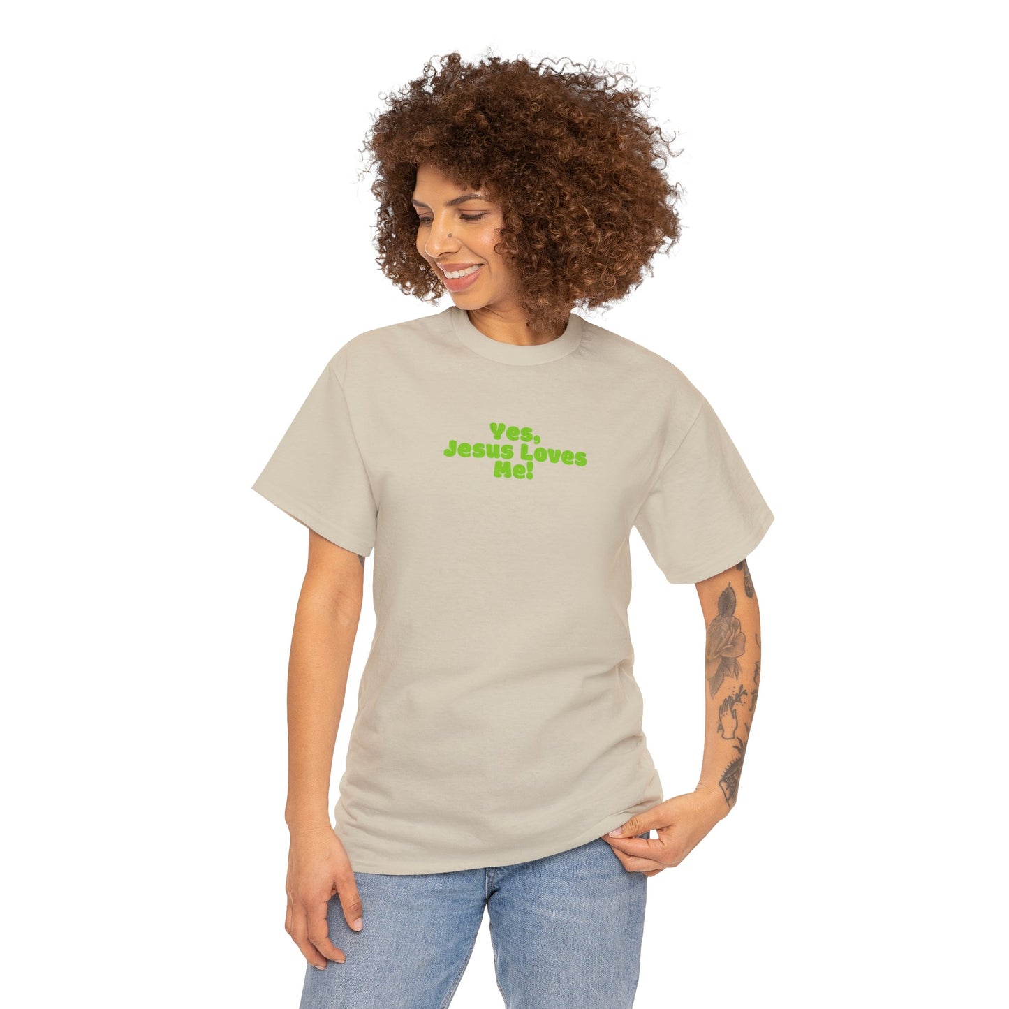 Yes, Jesus Loves Me Tee - Green