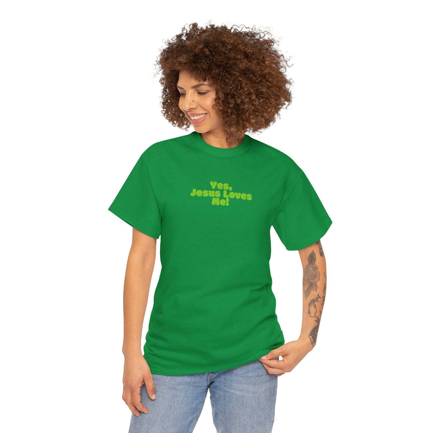 Yes, Jesus Loves Me Tee - Green