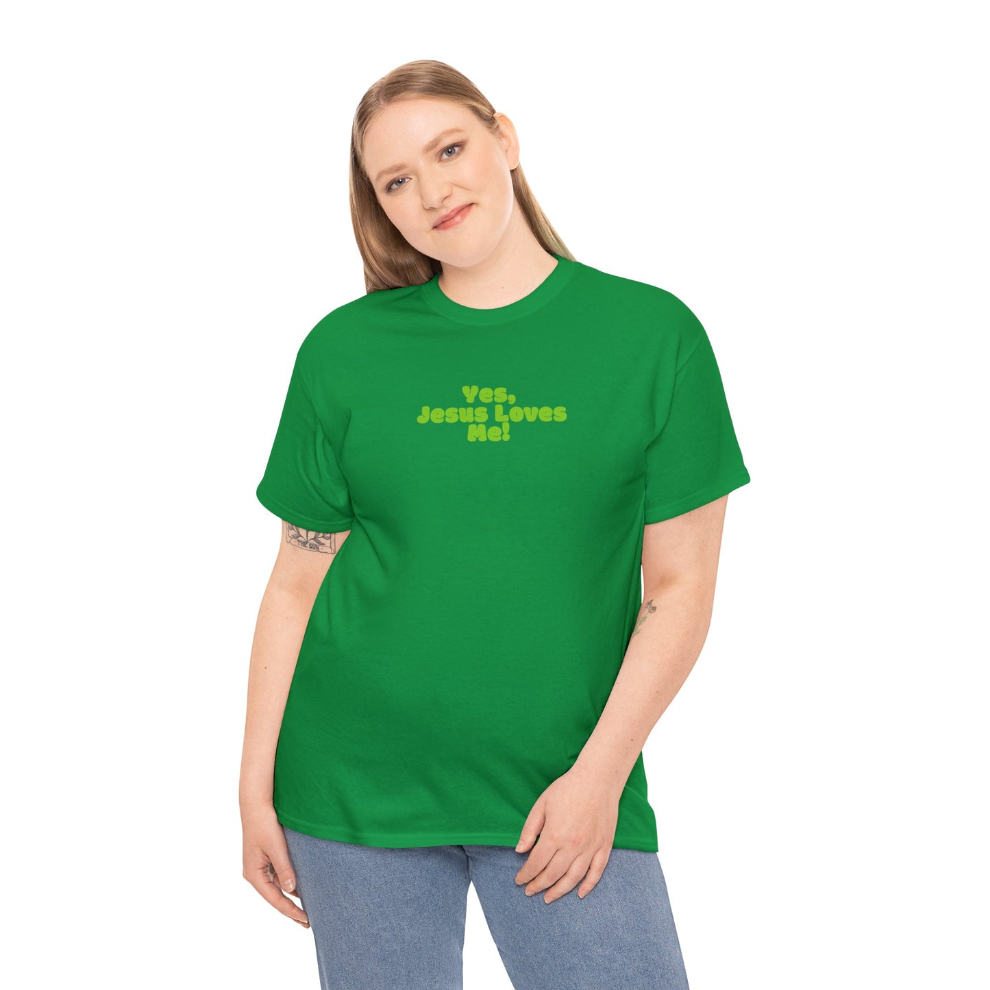 Yes, Jesus Loves Me Tee - Green