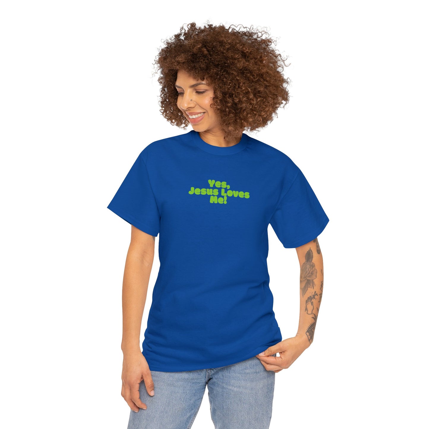 Yes, Jesus Loves Me Tee - Green