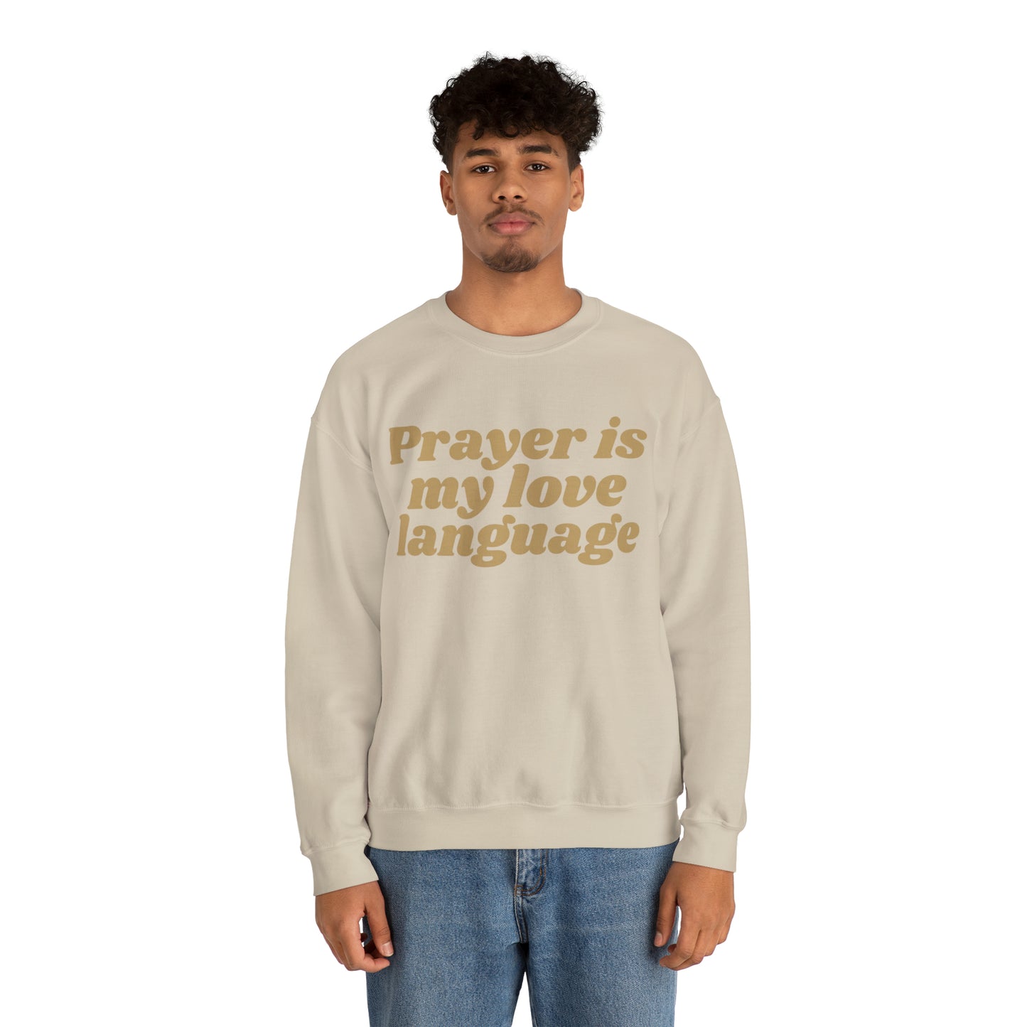 Love Language Crewneck Sweatshirt - Tan