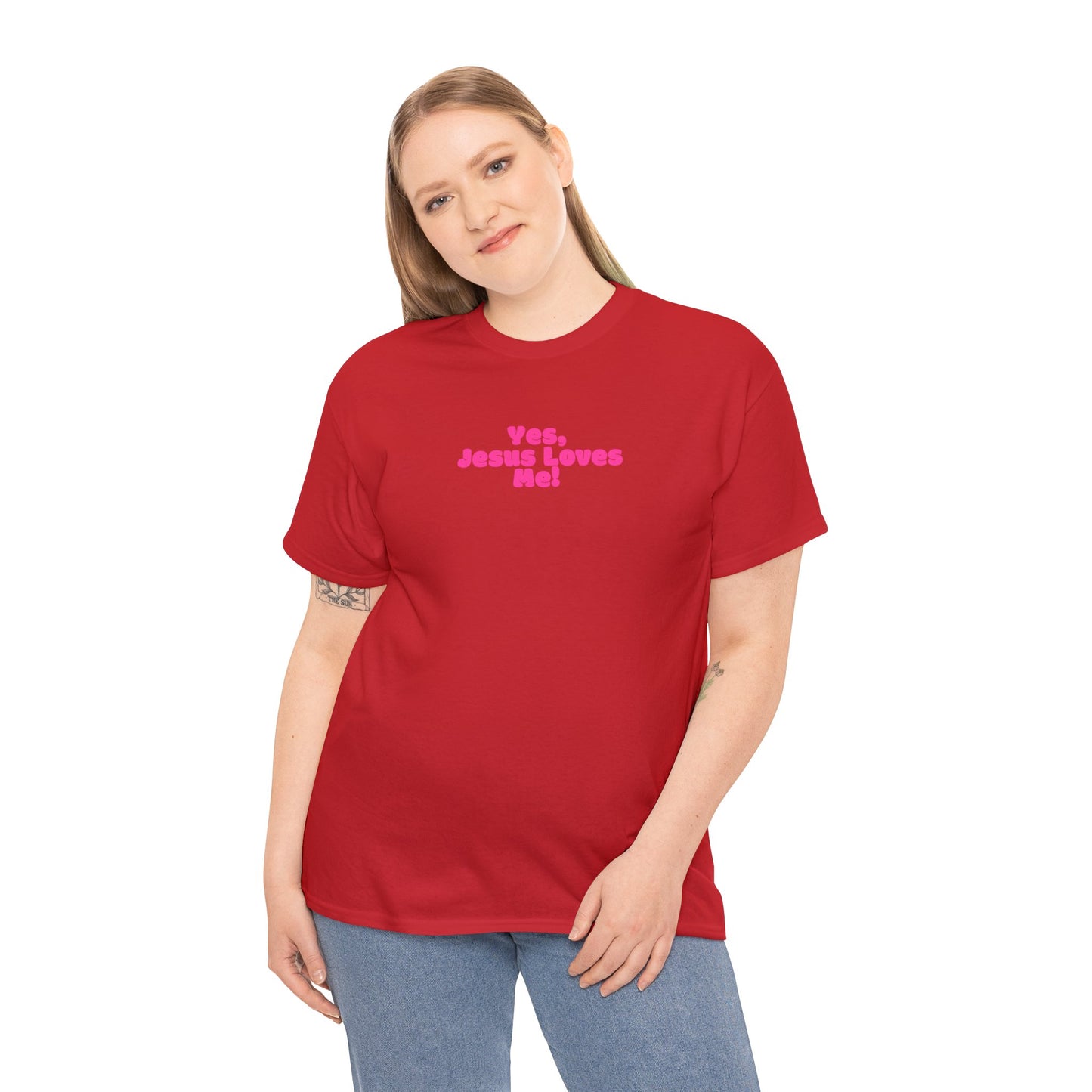 Yes, Jesus Loves Me Tee - Pink