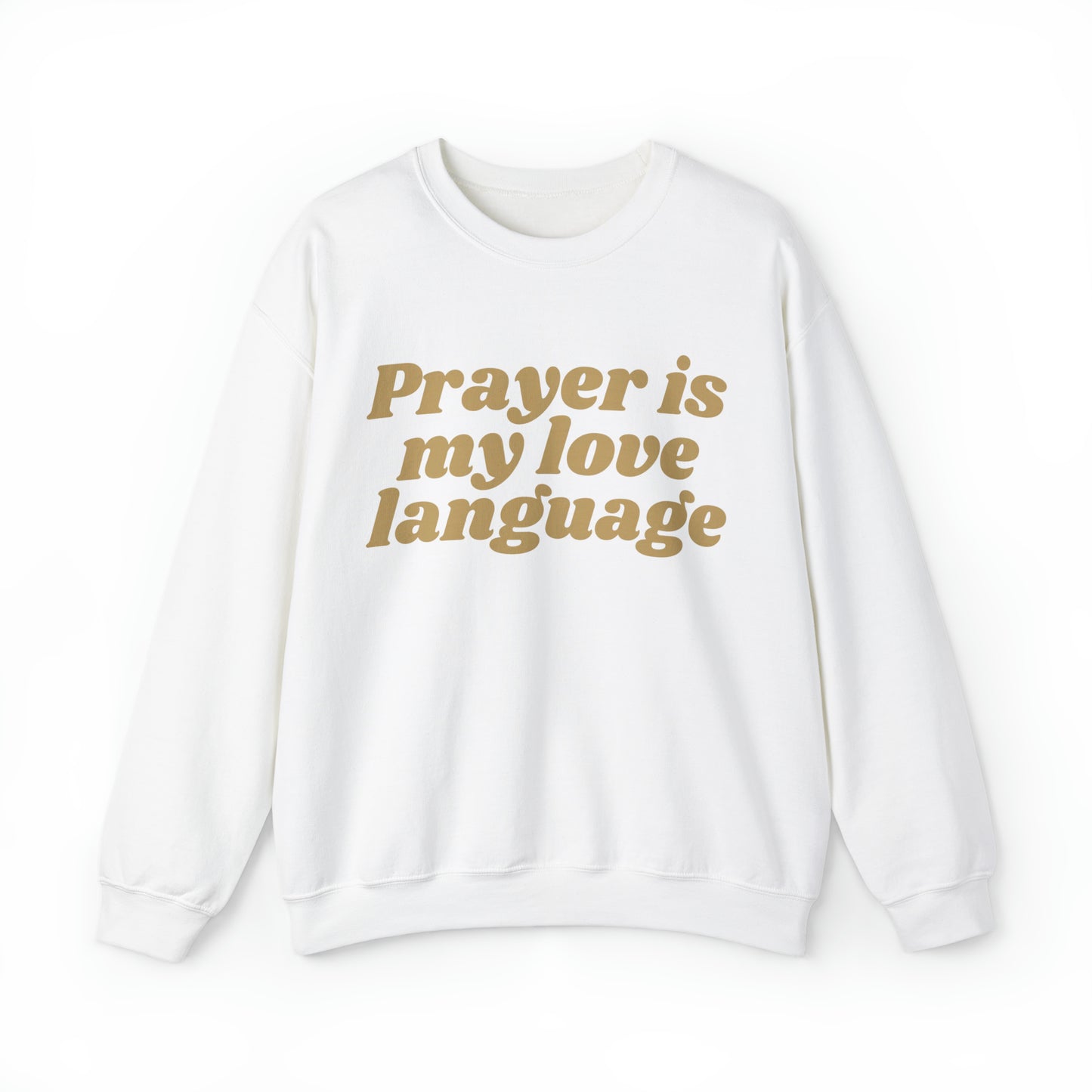 Love Language Crewneck Sweatshirt - Tan