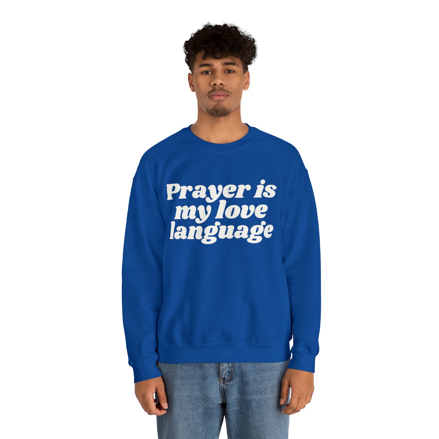 Love Language Crewneck Sweatshirt - White