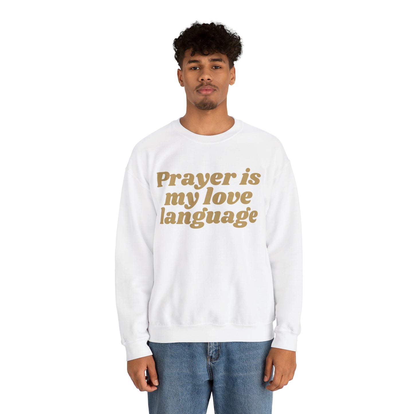 Love Language Crewneck Sweatshirt - Tan