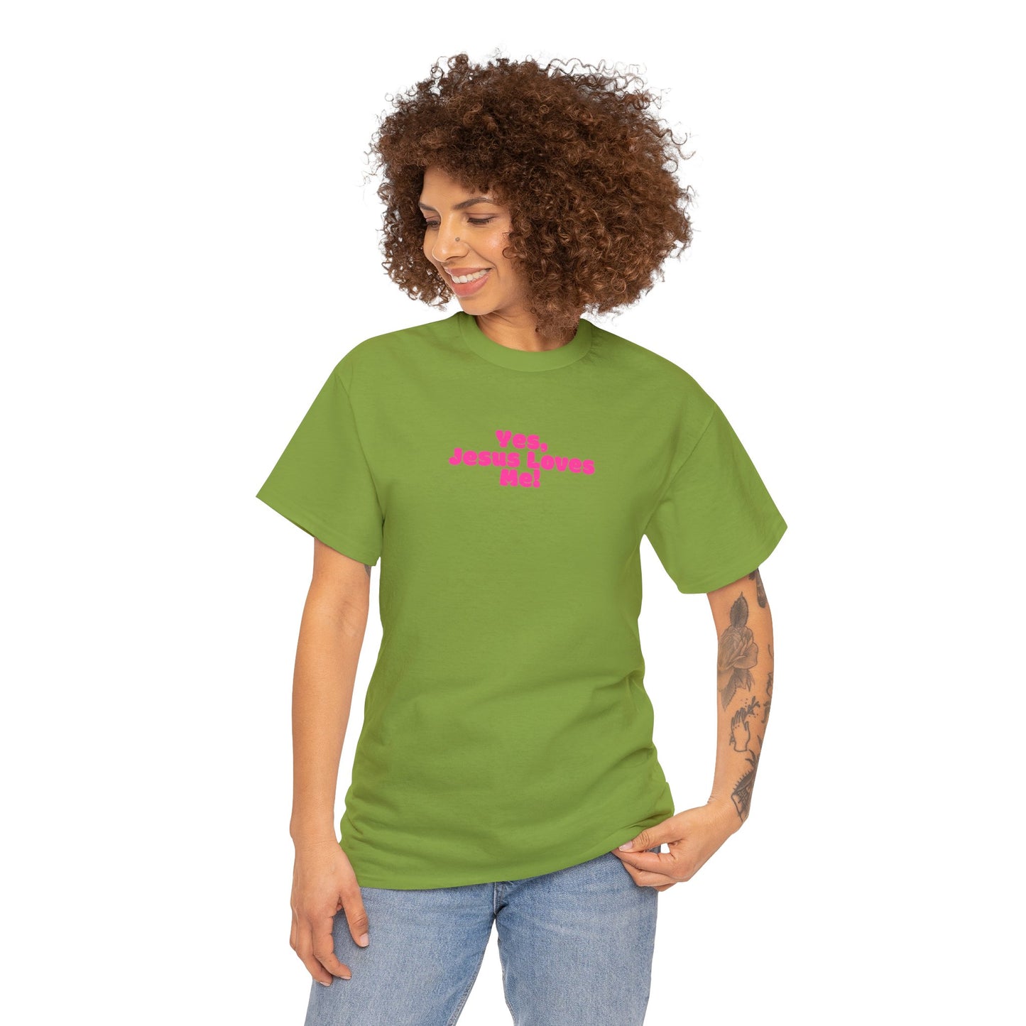 Yes, Jesus Loves Me Tee - Pink