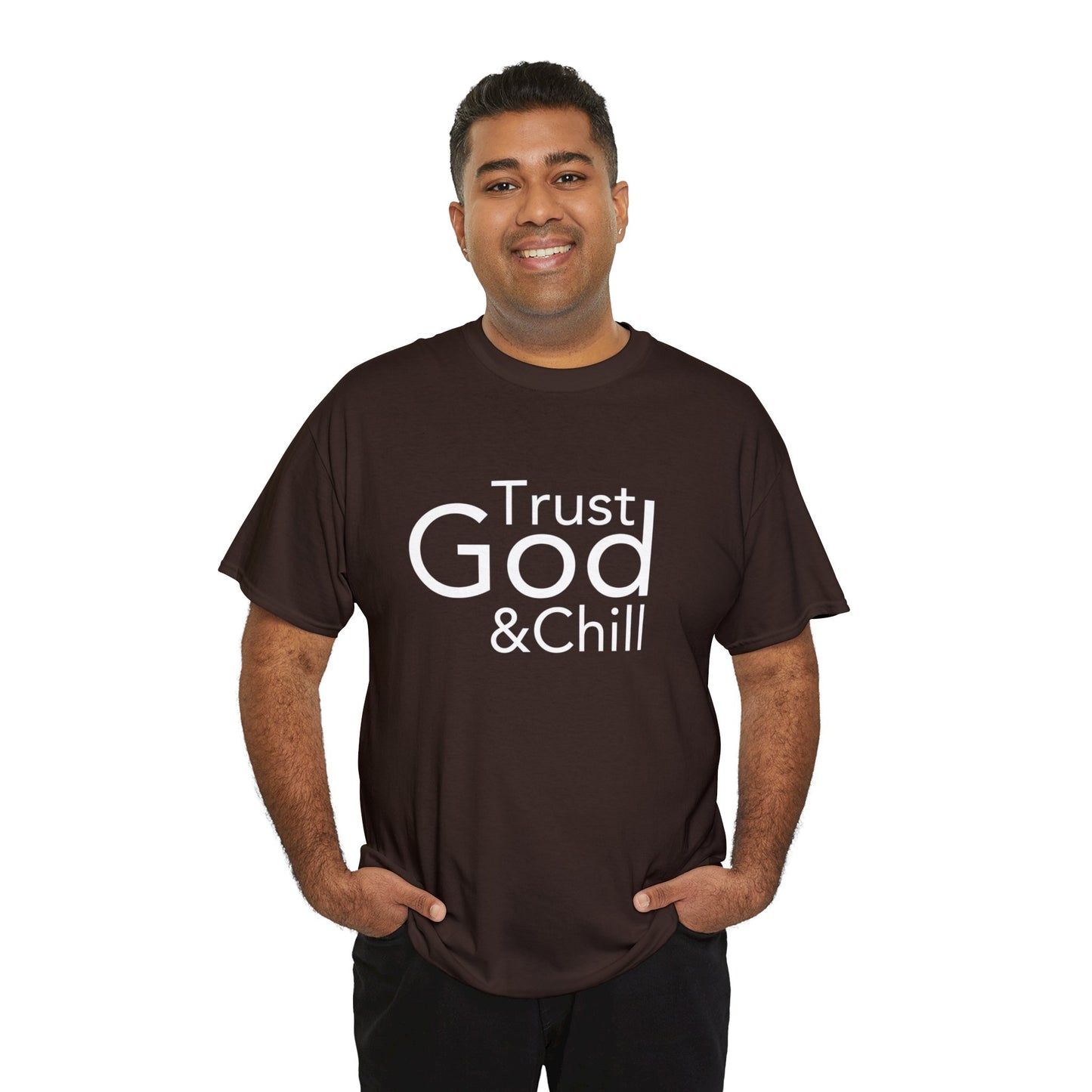 Trust God & Chill Tee - White