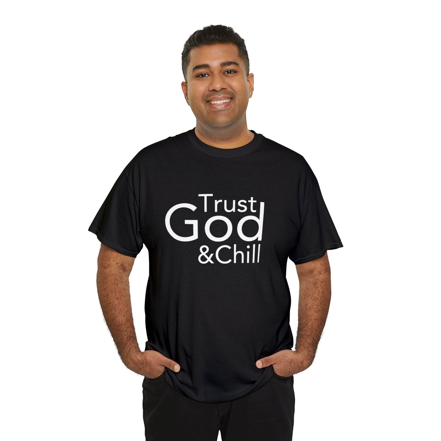 Trust God & Chill Tee - White