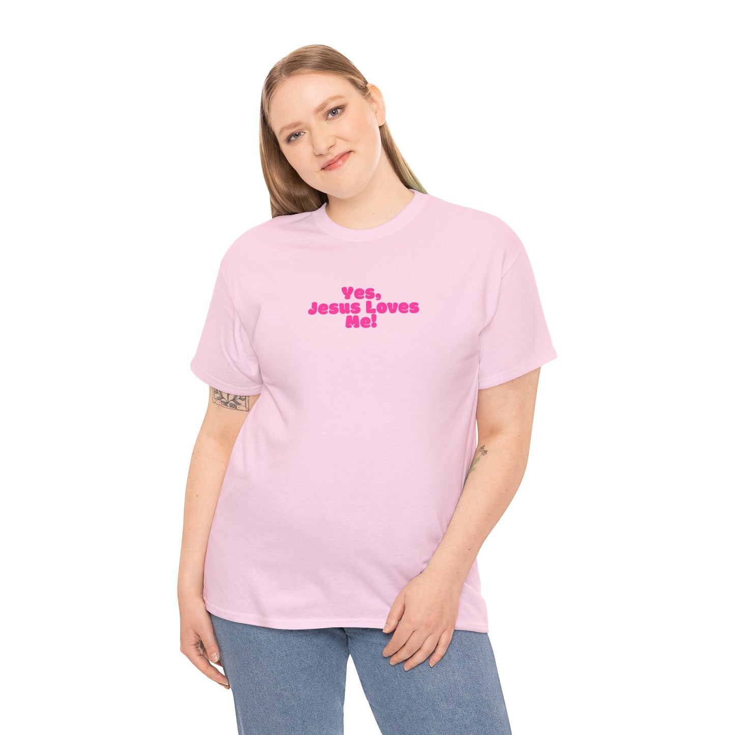 Yes, Jesus Loves Me Tee - Pink