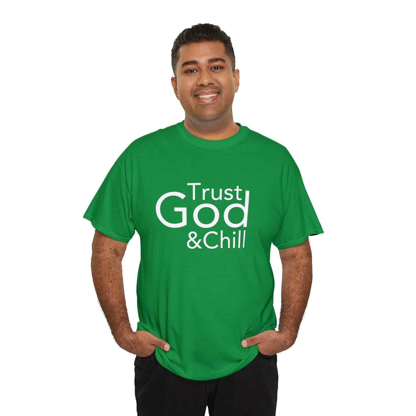 Trust God & Chill Tee - White