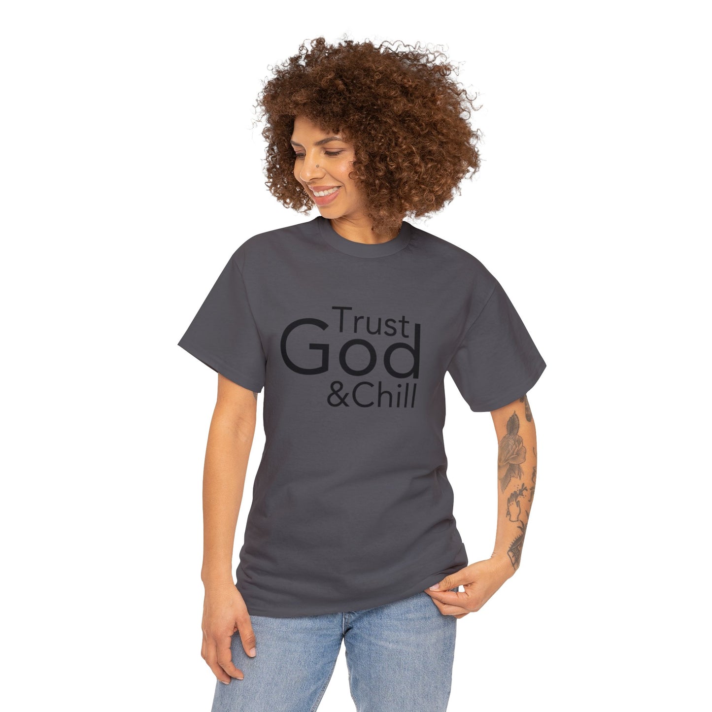 Trust God & Chill Tee - Black