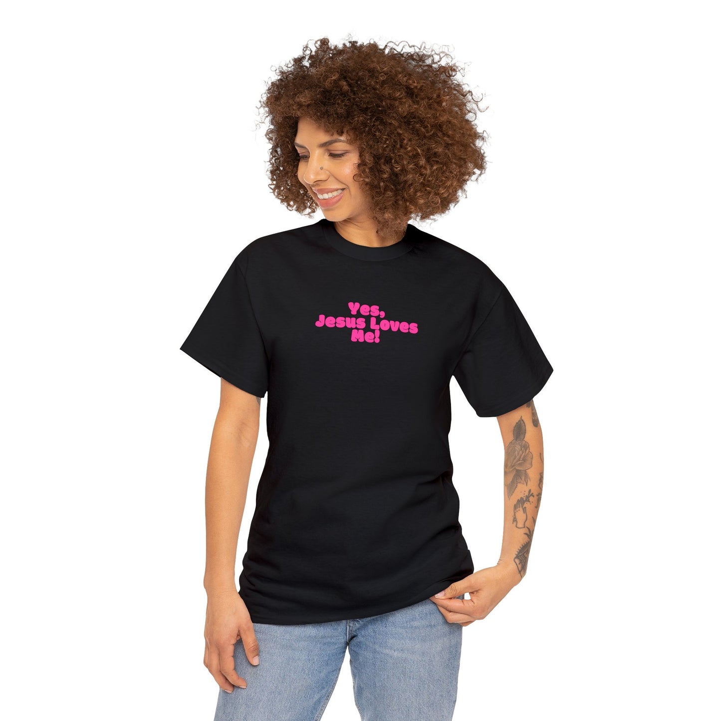 Yes, Jesus Loves Me Tee - Pink