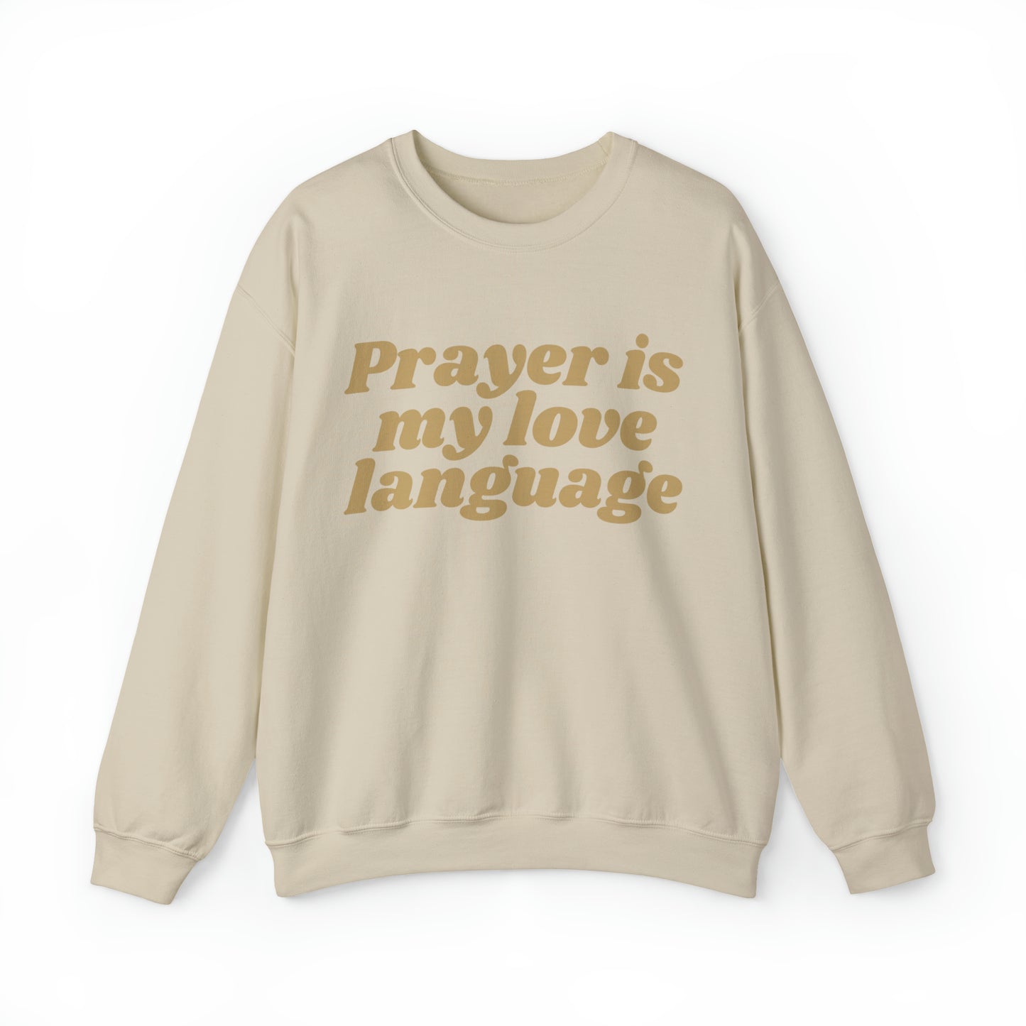 Love Language Crewneck Sweatshirt - Tan