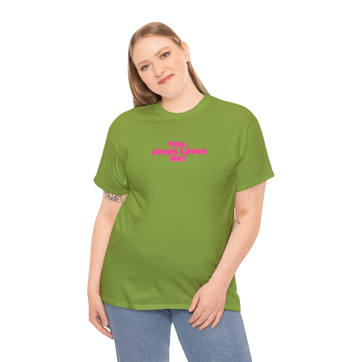 Yes, Jesus Loves Me Tee - Pink