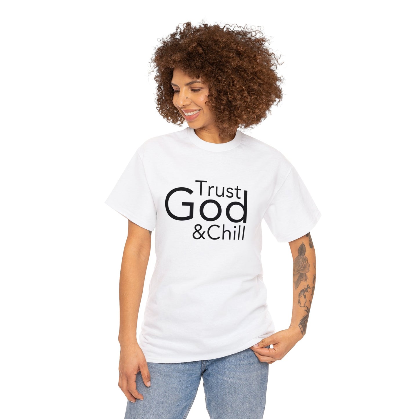 Trust God & Chill Tee - Black